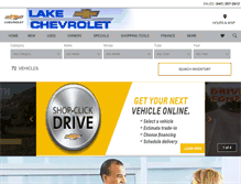Tablet Screenshot of lakechevroletclearlake.com